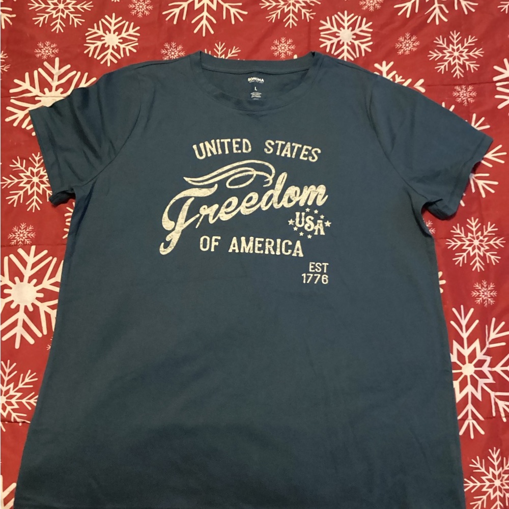 Blue Graphic T-Shirt